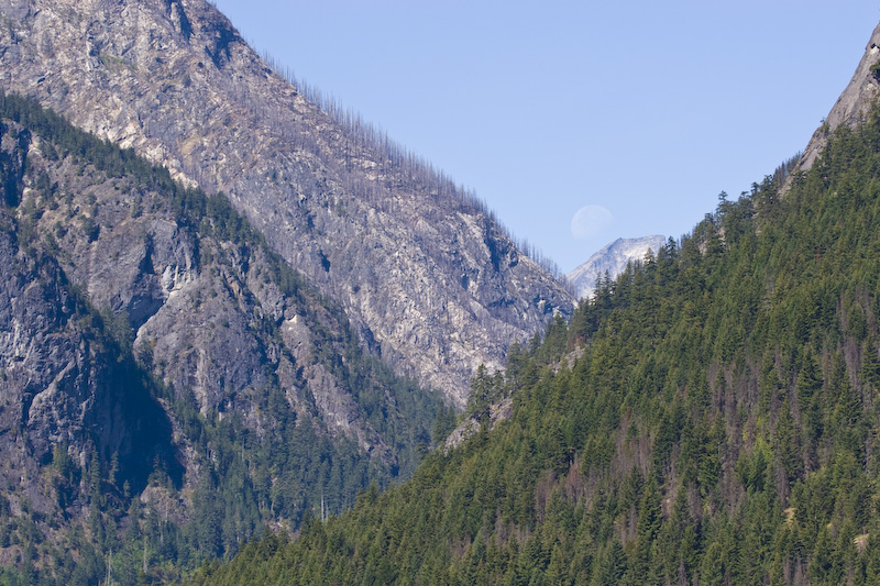 Moon Above Davis Peak